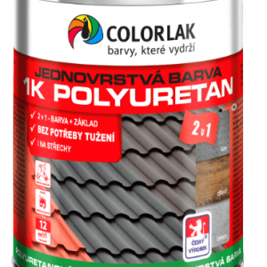 COLORLAK 1K POLYURETÁN U2210 - Jednozložková polyuretánová farba RAL 9005 - čierna 9 L