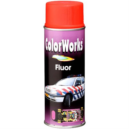 COLORWORKS - Fluorescenčný sprej 400 ml ružový