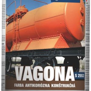 VAGONA S 2553 - Polomatná konštrukčná antikorózna farba RAL 1003 - signálna žltá 4 L