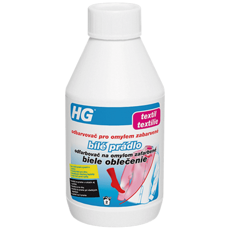 HG 225 - Odfarbovač na omylom zafarbené biele oblečenie 200 ml