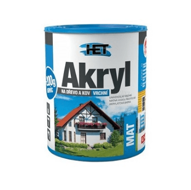 HET AKRYL MAT - Univerzálna matná farba na drevo a kov 3 kg 0240 - tmavo hnedá