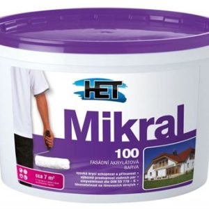 MIKRAL 100 - Fasádna hladká akrylátová farba biela 7 kg