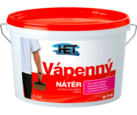 HET Vápenný náter biely 6 kg