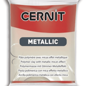 CERNIT METALLIC - Modelovacia hmota s metalickým efektom 870056460 - červená 56 g