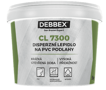 DEN BRAVEN CL 7300 - Disperzné lepidlo na PVC podlahy biela 5 kg