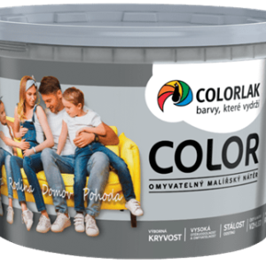 COLORLAK COLOR V-2005 - Matná farebná interiérová farba C0179 - oceľová 4 kg