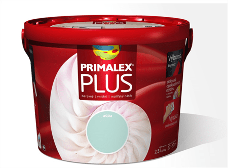 Primalex Plus - farebný interiérový náter 5 l aqua