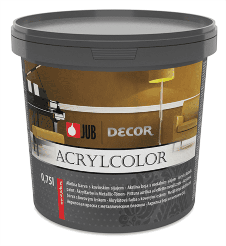 JUB DECOR Acrylcolor - metalická farba do interiéru 0