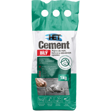 HET Cement biely 3 kg