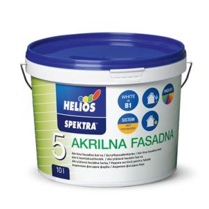 HELIOS SPEKTRA Akrylová fasádna farba 5 l báza - biela