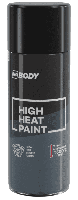 HB BODY HEAT - Farba na vysoké teploty strieborná 400 ml