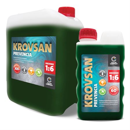 KROVSAN PREVENCIA - Prípravok na dlhodobú ochranu dreva zelený 5 L