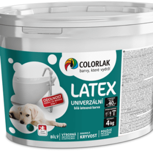 COLORLAK LATEX V2017 - Latexová maliarska farba biela 4 kg