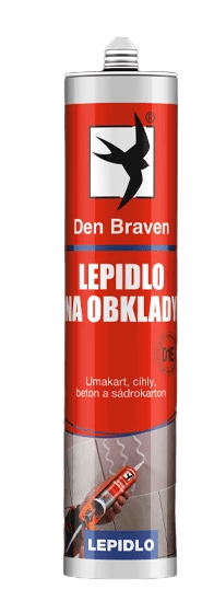 DEN BRAVEN - Lepidlo na obklady 1 kg biela