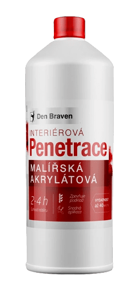 DEN BRAVEN - Maliarska akrylátová penetrácia 5 l mliečne biela