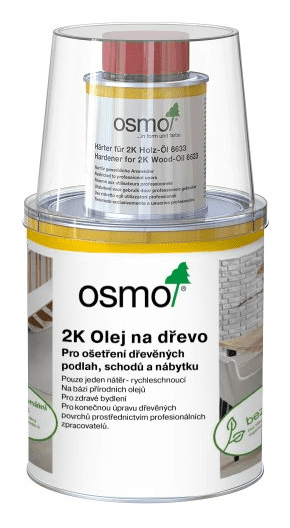 OSMO - 2K Olej na drevo 6111 - biely transparentný 1 l