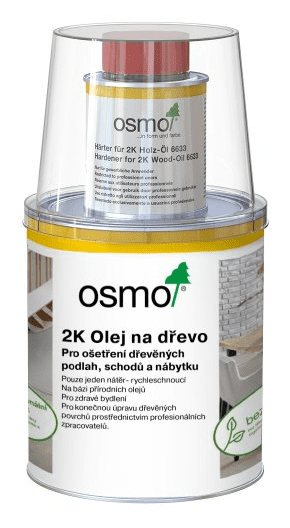 OSMO - 2K Olej na drevo 6190 - čierny transparentný 1 l