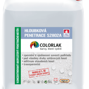 COLORLAK PENETRÁCIA S2802 - Hĺbková penetrácia a aditívum bezfarebný 3 L