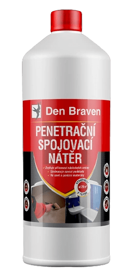 DEN BRAVEN - Penetračný a spojovací náter 5 l mliečne biela