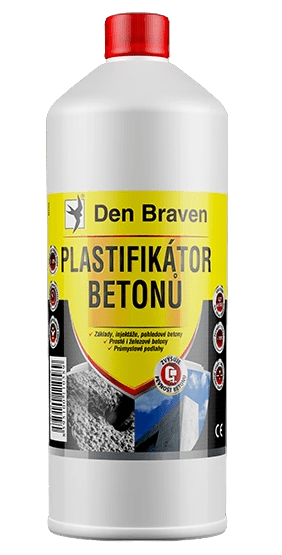 DEN BRAVEN - Plastifikátor betónov hnedá 5 l