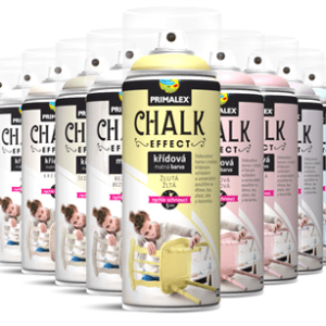 PRIMALEX CHALK - kriedová farba v spreji chalk - žltá 400 ml