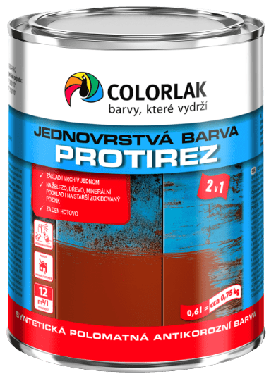 COLORLAK PROTIREZ S2015 - Syntetická antikorózna farba 2v1 RAL 8007 - žltohnedá svetlá 2