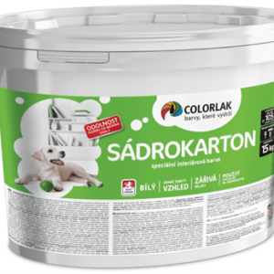 COLORLAK SADROKARTÓN V2531 - Špeciálna interiérová farba na sadrokartón biela 15 kg