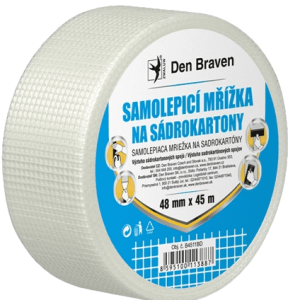 DEN BRAVEN - Samolepiaca mriežka na sadrokartóny biela 48mmx45