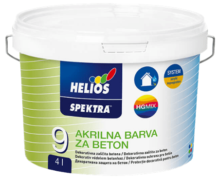 HELIOS SPEKTRA BETON - Akrylová farba na betón biela 2 l