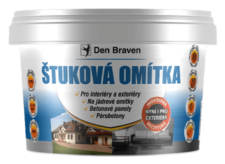 DEN BRAVEN - Štuková omietka biela 8 kg