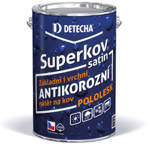 DETECHA Superkov satin - vysokoodolný antikorózny syntetický náter RAL 7040 - okenná šedá 20 kg