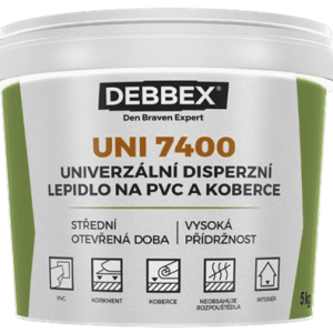 DEN BRAVEN UNI 7400 - Lepidlo na PVC a koberce 5 kg svetlo béžová