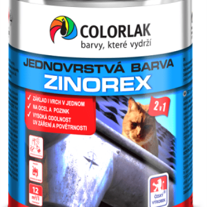 COLORLAK ZINOREX S2211 - Akrylátová farba na oceľ a pozink RAL 9006 - biely hliník 9 L